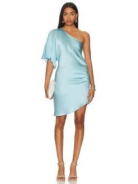 short sleeve mesha dress amanda uprichard Amanda Uprichard Mesha Short-Sleeve Mini Dress